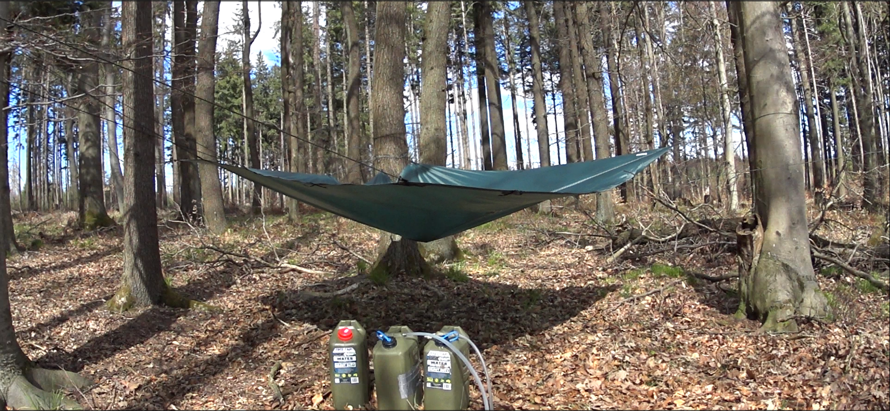 extrémní zátěžový test celty DD Hammocks 3x3m