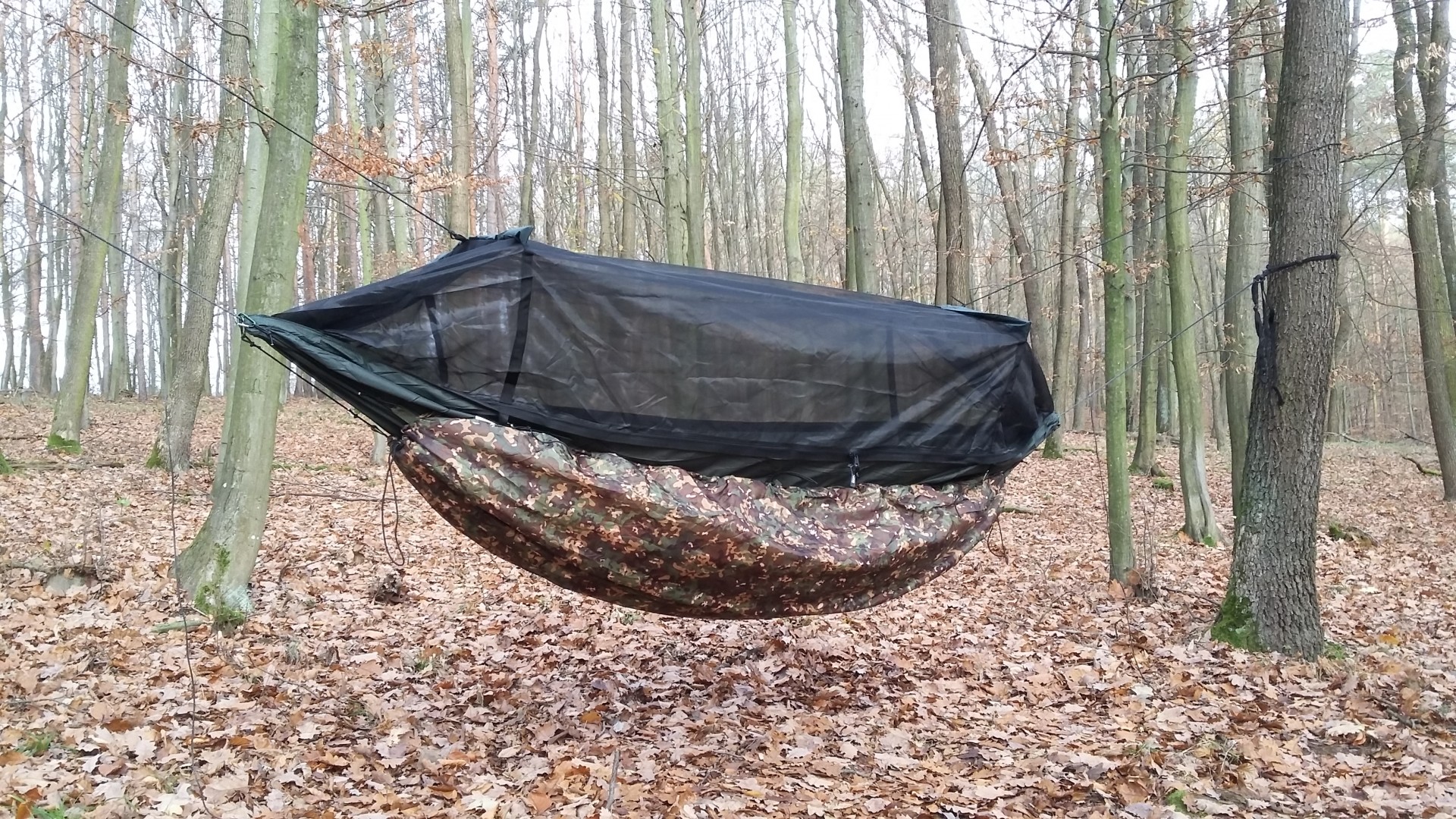Hamaka DD Hammocks Frontline SuperLight se zateplením DD Underblanket