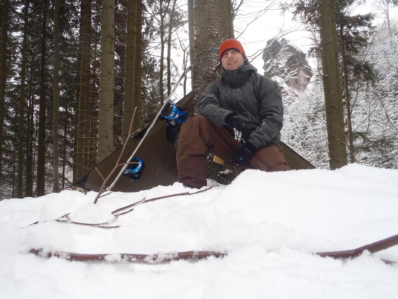 Bivak s hamakou a bivakovací plachtou DD Hammocks