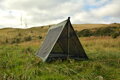 Vnitřní stan Superlight A-Frame Mesh Tent, DD Hammocks, 2 Dobrodruzi,  oliva zelená