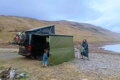 Markýza na auto Campervan Tarp DD Hammocks, oliva zelenná