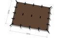 Bivakovací plachta DD Hammocks, M, 3,5x2,5m, kojot hnědý
