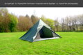 Vnitřní stan-moskytiéra Superlight Pyramid XL mesh Tent, DD Hammocks, 2 Dobrodruzi, oliva zelená