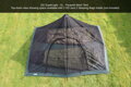 Vnitřní stan-moskytiéra Superlight Pyramid XL mesh Tent, DD Hammocks, 2 Dobrodruzi, oliva zelená