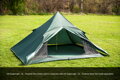 Stan Superlight Pyramid XL Tent, DD Hammocks, 2 Dobrodruzi, oliva zelená