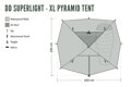 Stan Superlight Pyramid XL Tent, DD Hammocks, 2 Dobrodruzi, oliva zelená