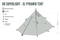Stan Superlight Pyramid XL Tent, DD Hammocks, 2 Dobrodruzi, oliva zelená