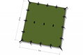 Bivakovací plachta SuperLight, 3x2,9m, 520g, kojot hnědý, DD Hammocks