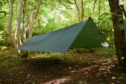 Bivakovací plachta SuperLight XL, 4,5x2,9m, oliva zelená, DD Hammocks