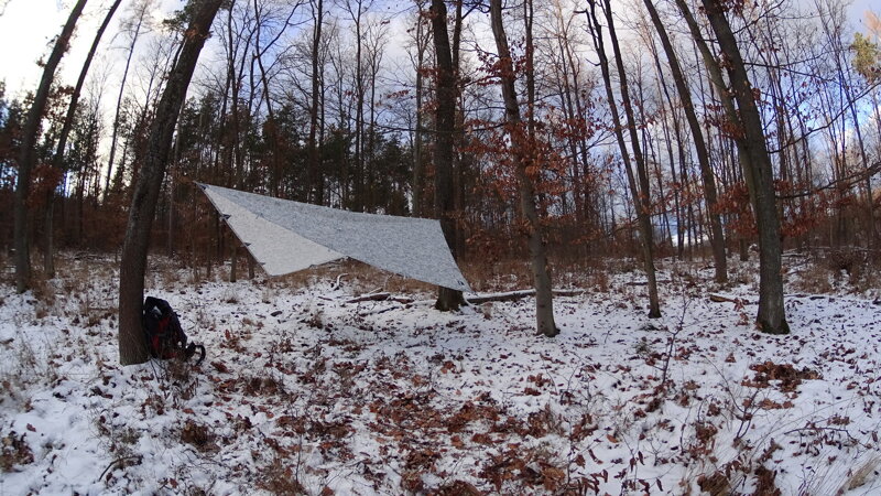 Bivakovací plachta 4x4m, DD Hammocks, zimní kamufláž